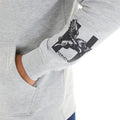 Grey Marl - Side - Henleys Mens Henycore Cotton Hoodie