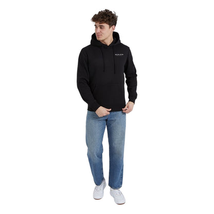 Black - Side - Henleys Mens Henycore Cotton Hoodie