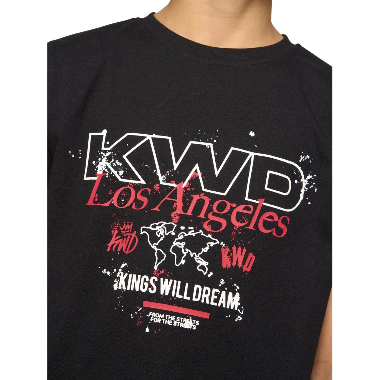 Black - Side - Kings Will Dream Boys Map T-Shirt