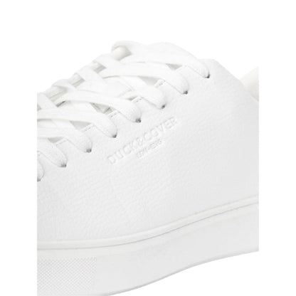 White - Side - Duck and Cover Mens Kremes Trainers