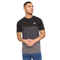 Black - Lifestyle - Henleys Mens Henpanel Colour Block Cotton T-Shirt