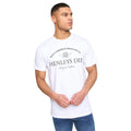 White - Side - Henleys Mens Henclose Cotton T-Shirt