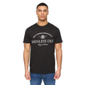 Black - Front - Henleys Mens Henclose Cotton T-Shirt