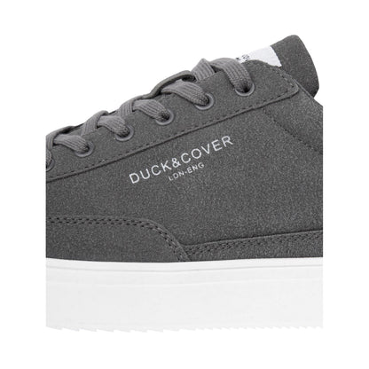 Grey - Side - Duck and Cover Mens Simbine Trainers