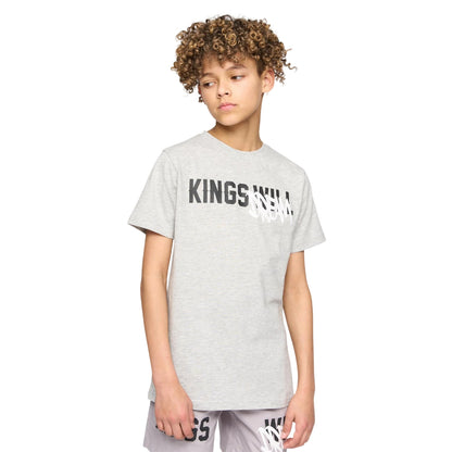 Grey Marl - Back - Kings Will Dream Boys Tagged T-Shirt