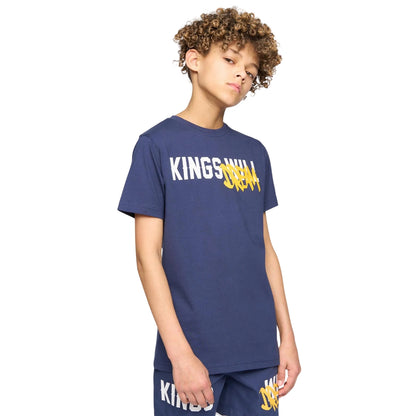 Navy - Lifestyle - Kings Will Dream Boys Tagged T-Shirt
