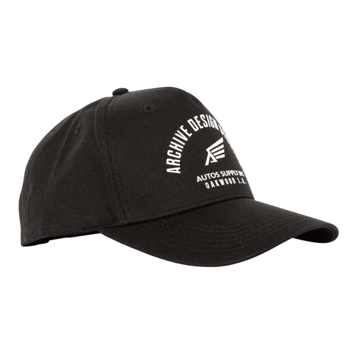 Black - Front - Archive Design Studios Mens Oakwood Cap