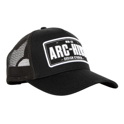 Black - Front - Archive Design Studios Mens Pitstop Trucker Cap
