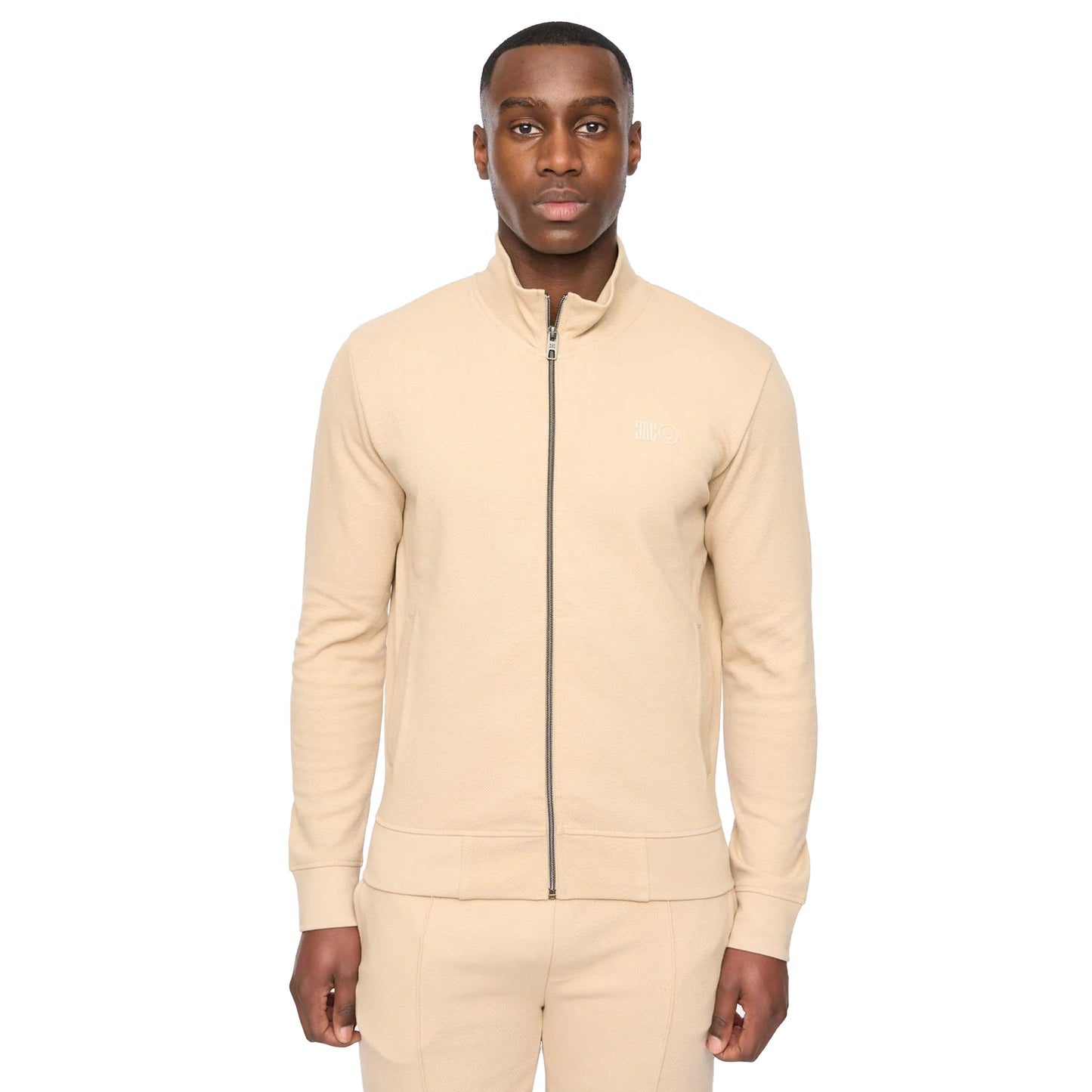 Stone - Front - Duck and Cover Mens Hannings Full Zip Jacket