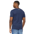 Navy - Back - Crosshatch Mens Athwood T-Shirt