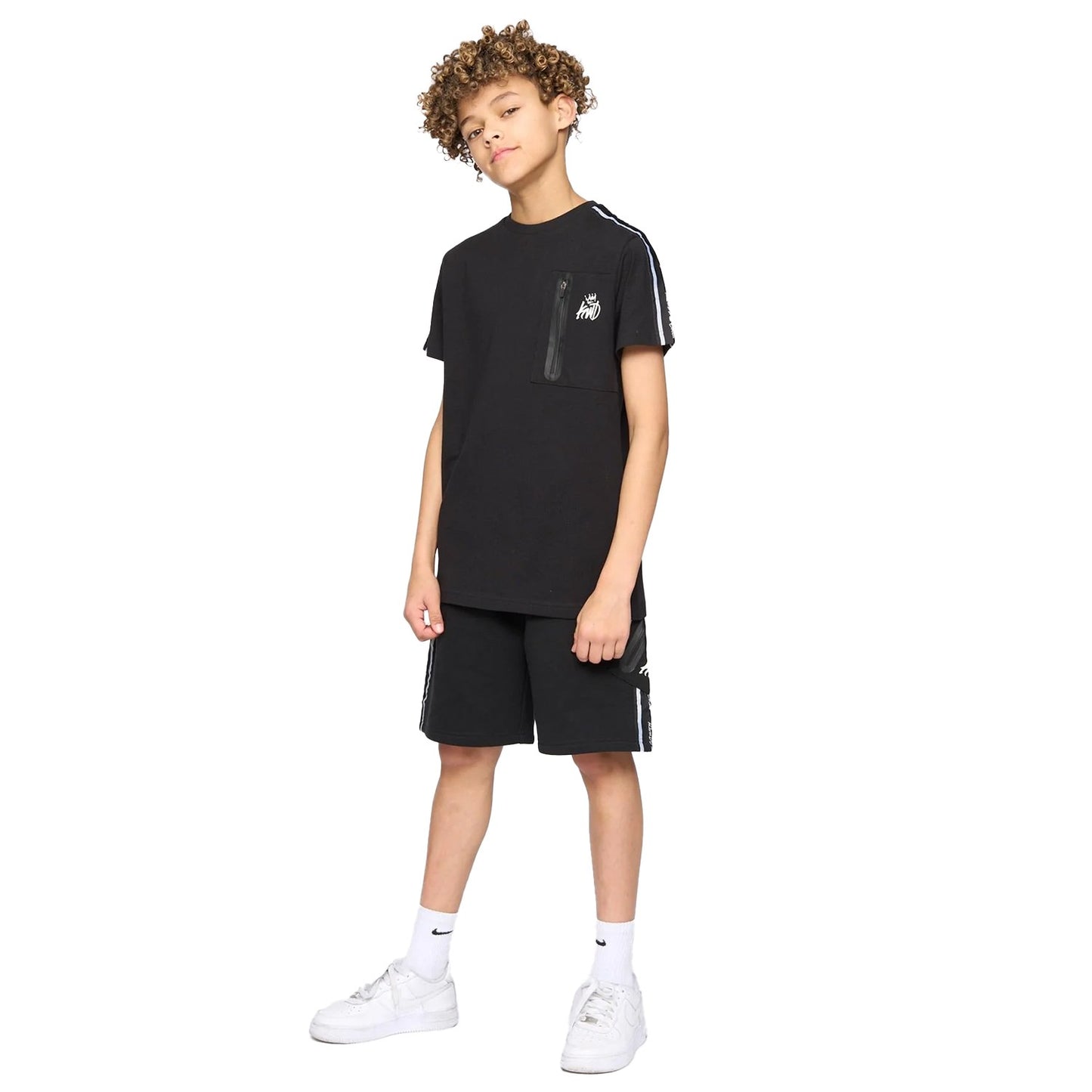 Black - Lifestyle - Kings Will Dream Boys Techy Cargo Taped T-Shirt