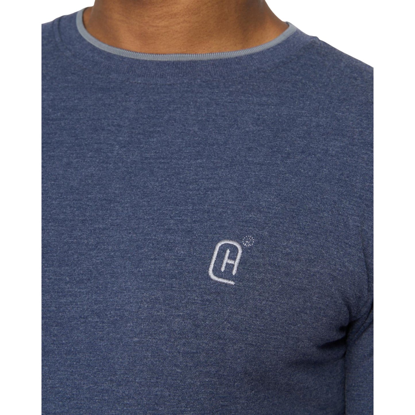 Navy Marl - Side - Crosshatch Mens Einstip T-Shirt