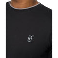 Black - Side - Crosshatch Mens Einstip T-Shirt