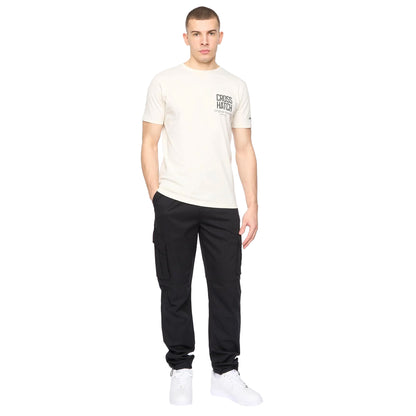 Off White - Side - Crosshatch Mens Hoogan T-Shirt