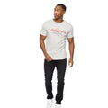 Grey Marl - Side - Crosshatch Mens Offaxis T-Shirt