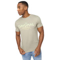 Sage - Front - Crosshatch Mens Offaxis T-Shirt