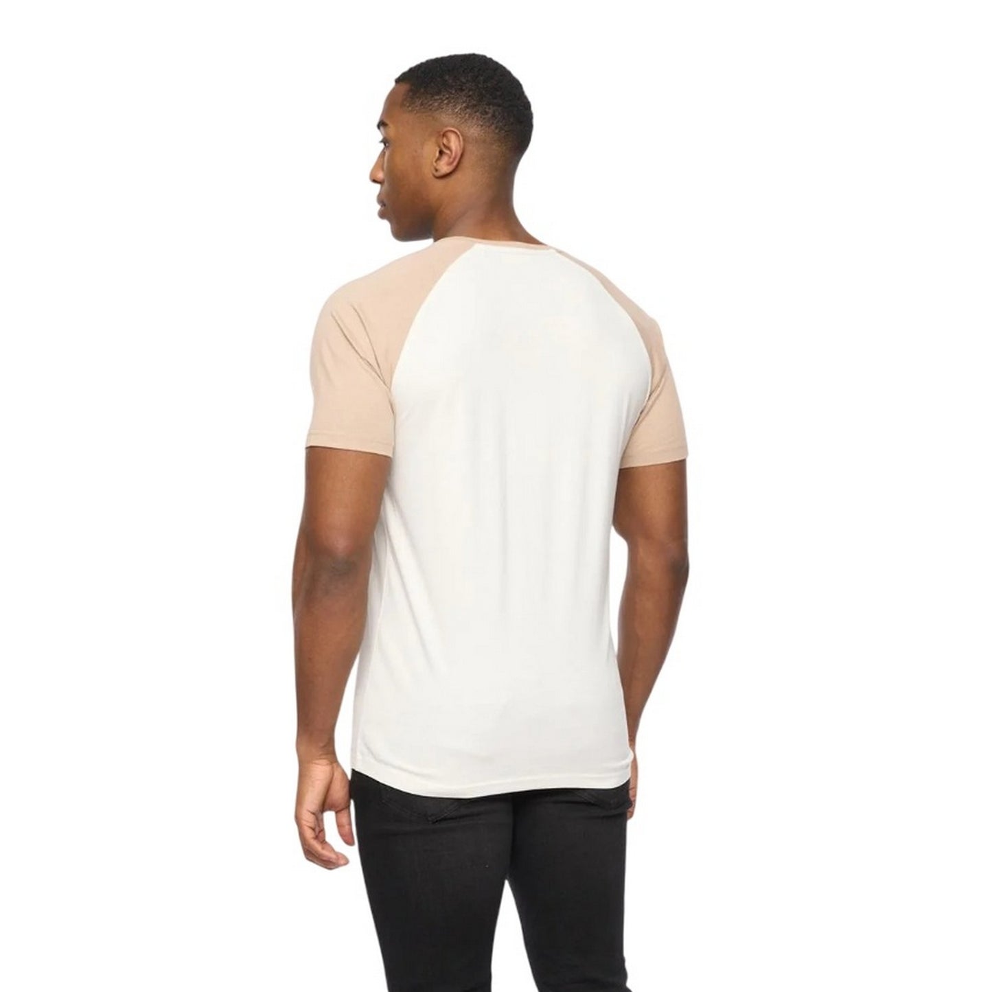 Off White-Stone - Back - Crosshatch Mens Meza T-Shirt