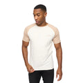 Off White-Stone - Front - Crosshatch Mens Meza T-Shirt