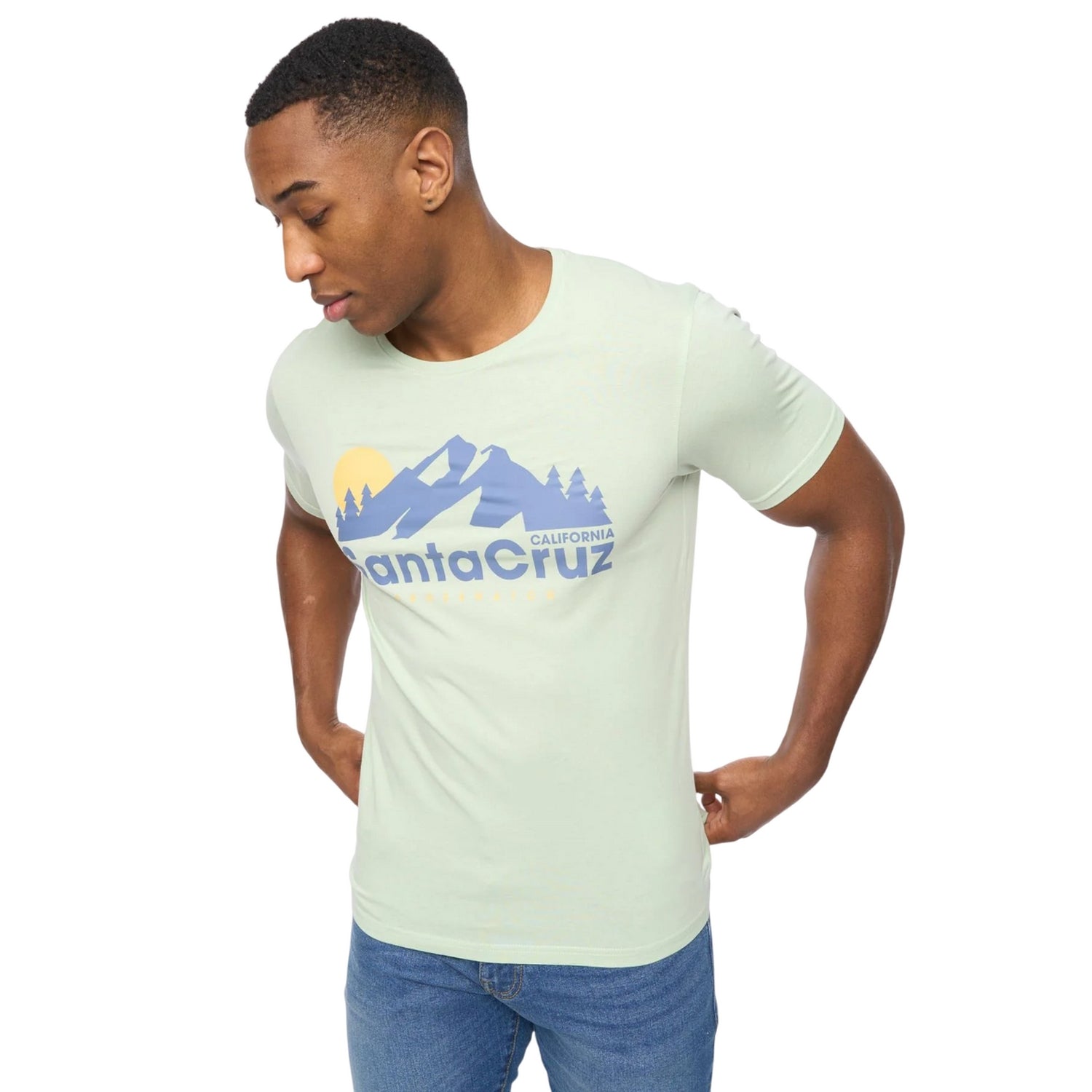 Multicoloured - Back - Crosshatch Mens Sumertons Assorted Designs T-Shirt (Pack of 5)
