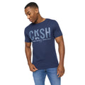 Navy - Side - Crosshatch Mens Solari T-Shirt