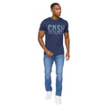 Navy - Lifestyle - Crosshatch Mens Solari T-Shirt