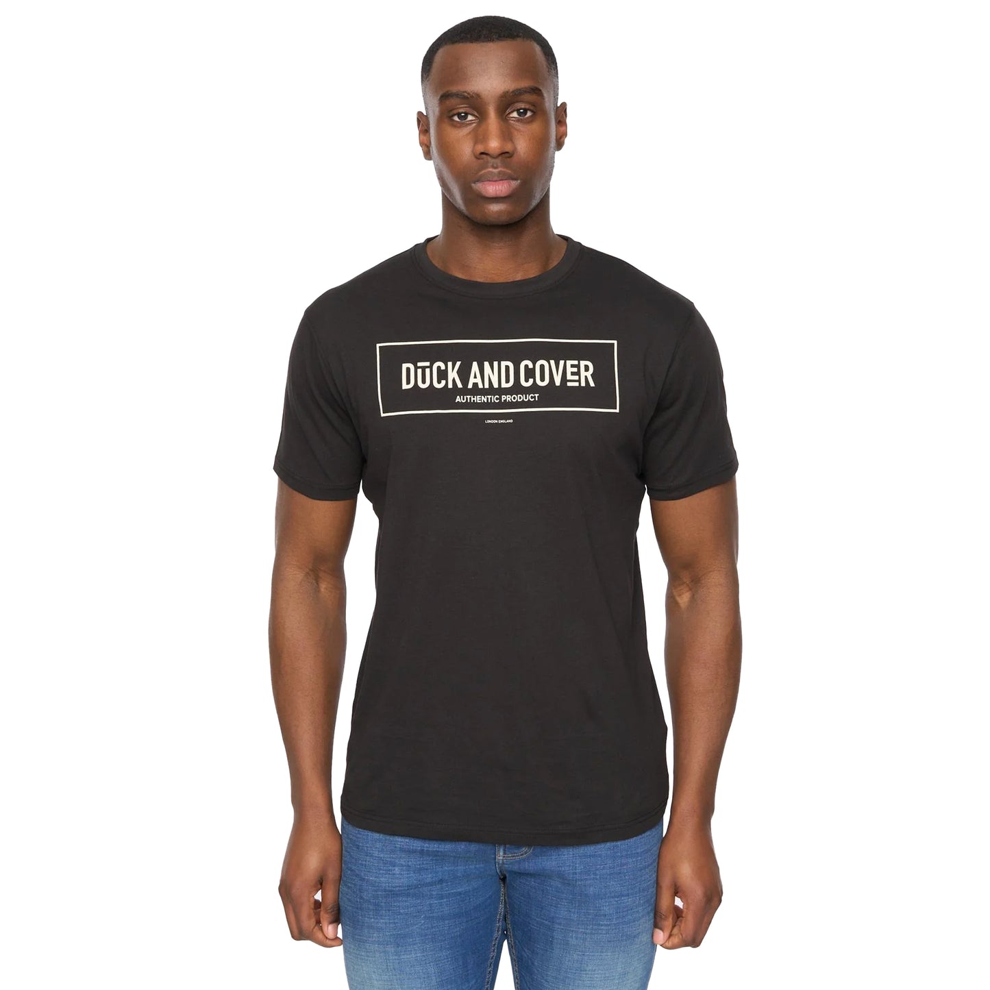 Multicoloured - Pack Shot - Duck and Cover Mens Belvadier Crew Neck T-Shirt (Pack of 5)
