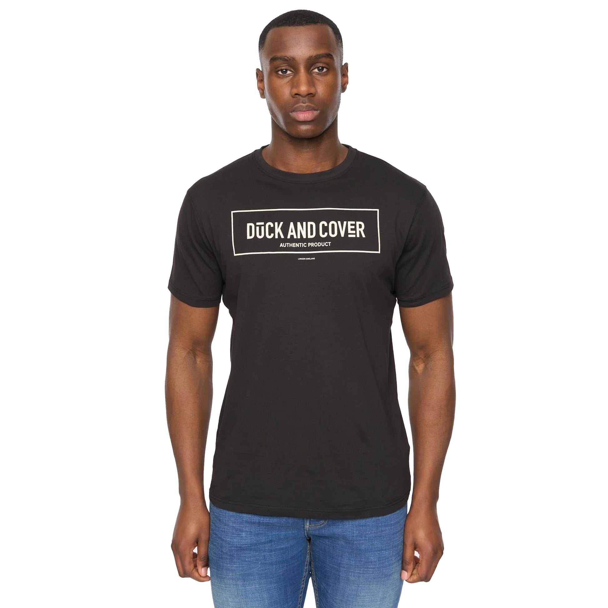 Multicoloured - Pack Shot - Duck and Cover Mens Belvadier Crew Neck T-Shirt (Pack of 5)