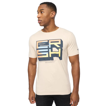 Light Stone - Front - Crosshatch Mens Boxvibe T-Shirt