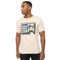 Light Stone - Front - Crosshatch Mens Boxvibe T-Shirt