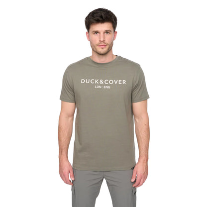 Green Slate - Front - Duck and Cover Mens Chamata T-Shirt