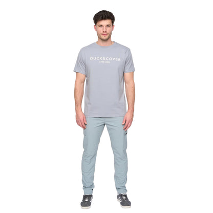 Steel Blue - Side - Duck and Cover Mens Chamata T-Shirt