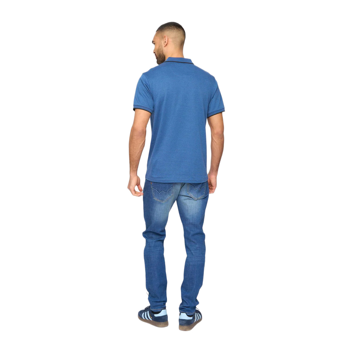 Blue - Back - Bewley & Ritch Mens Elverton Polo Shirt
