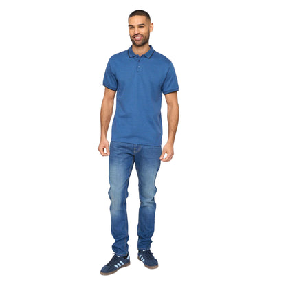 Blue - Side - Bewley & Ritch Mens Elverton Polo Shirt