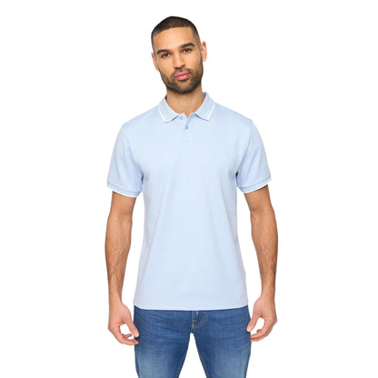 Mid Blue - Front - Bewley & Ritch Mens Elverton Polo Shirt