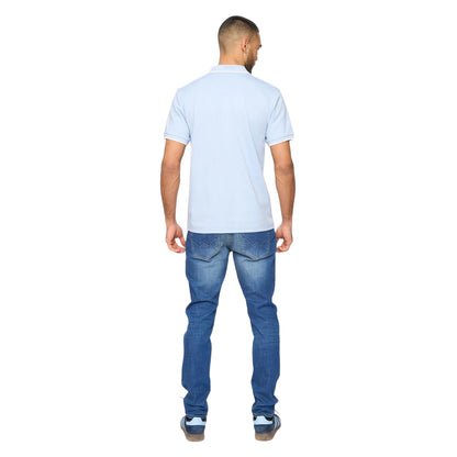 Mid Blue - Back - Bewley & Ritch Mens Elverton Polo Shirt