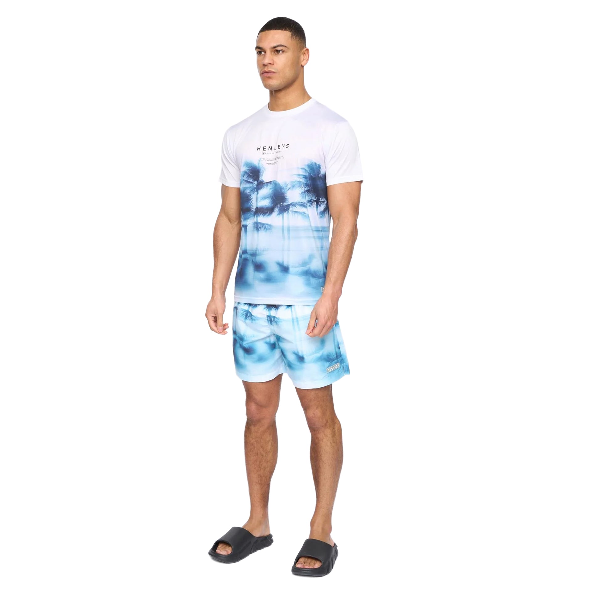 Optic White - Side - Henleys Mens Hennicane T-Shirt