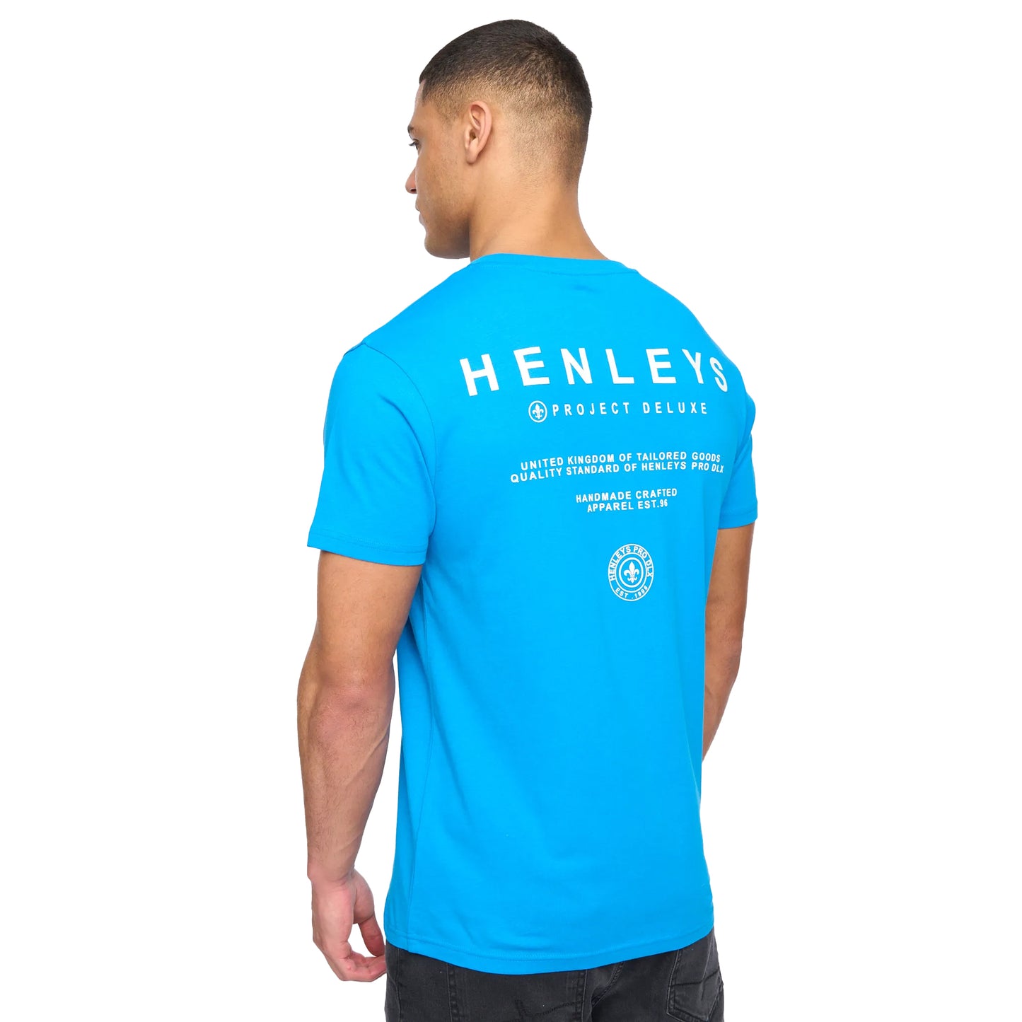 Multicoloured - Back - Henleys Mens Henstack T-Shirt (Pack of 5)