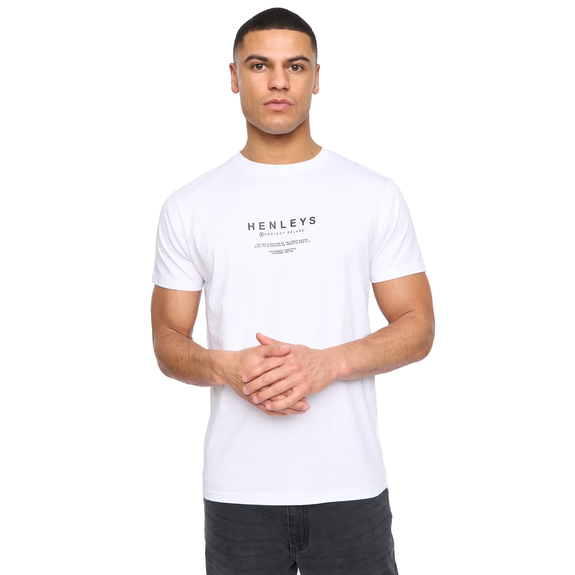Multicoloured - Lifestyle - Henleys Mens Henstack T-Shirt (Pack of 5)