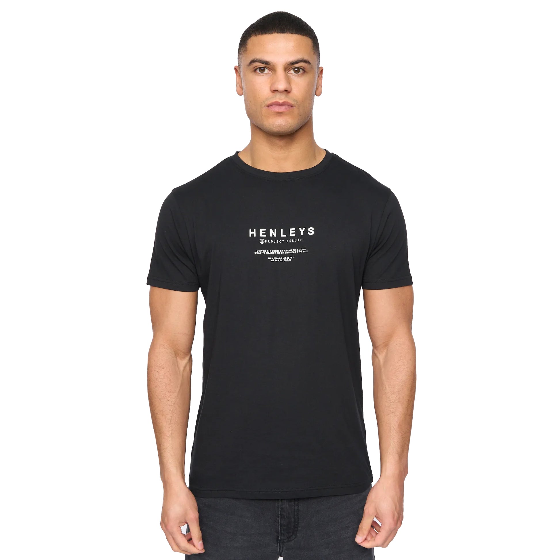 Multicoloured - Close up - Henleys Mens Henstack T-Shirt (Pack of 5)