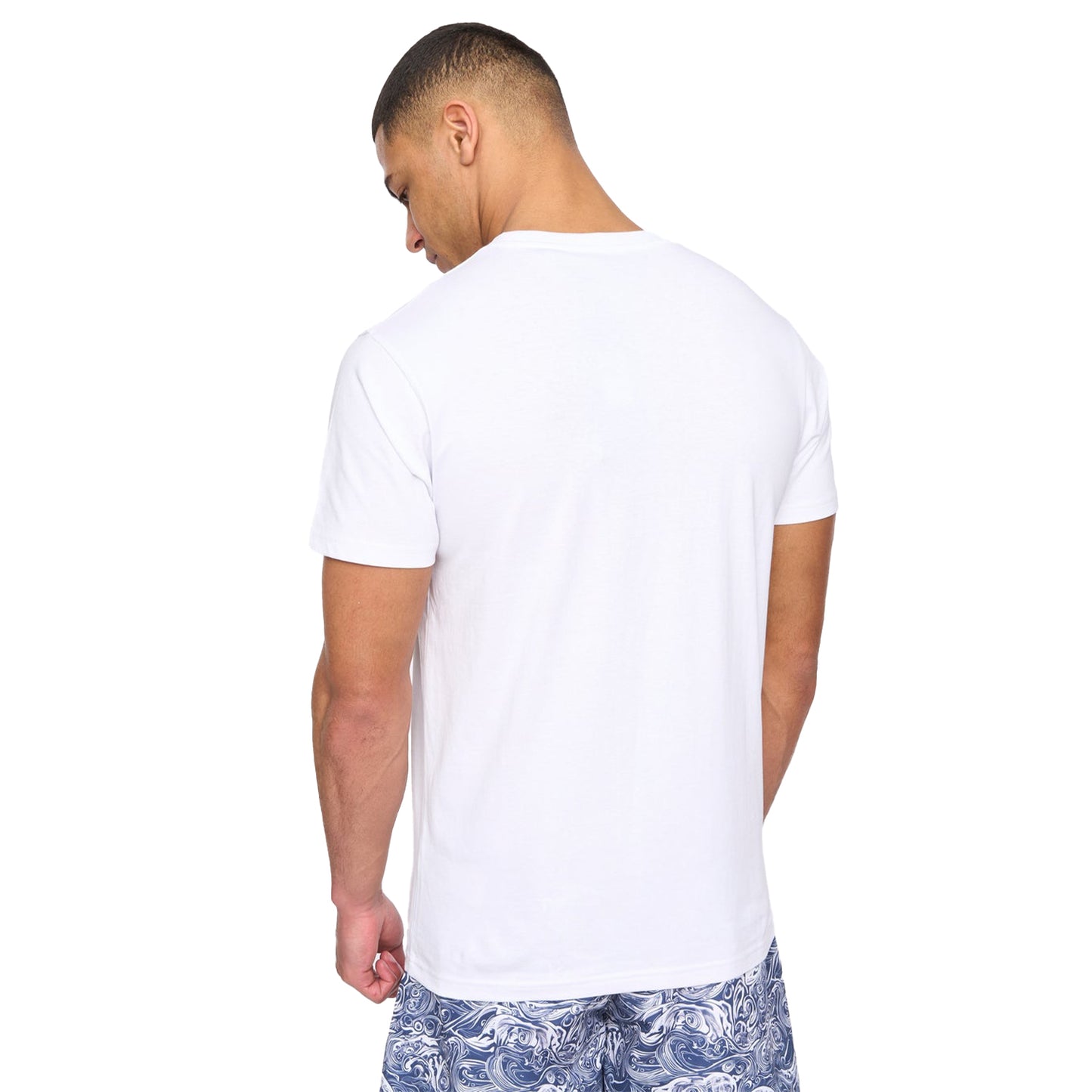 Optic White - Back - Henleys Mens Henwave T-Shirt