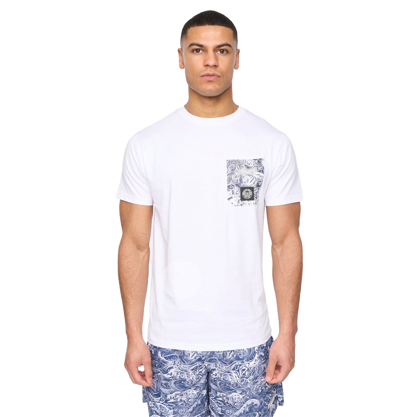Optic White - Front - Henleys Mens Henwave T-Shirt