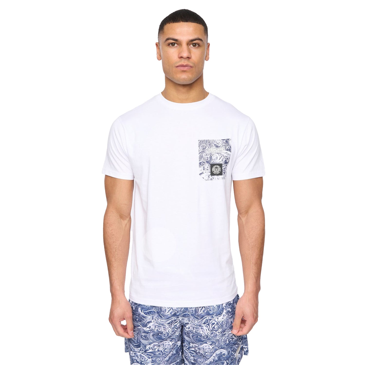 Optic White - Front - Henleys Mens Henwave T-Shirt