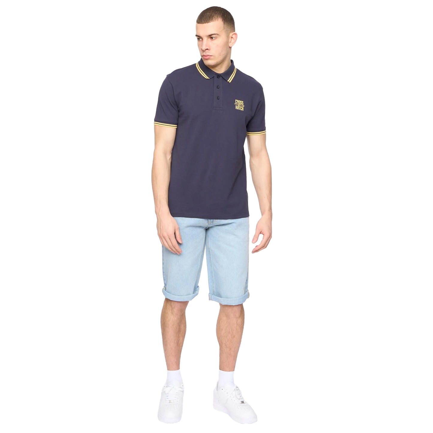 Blue Nights - Side - Crosshatch Mens Changra Polo Shirt