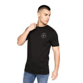 Black-Blue - Back - Crosshatch Mens Bestforth T-Shirt (Pack of 2)