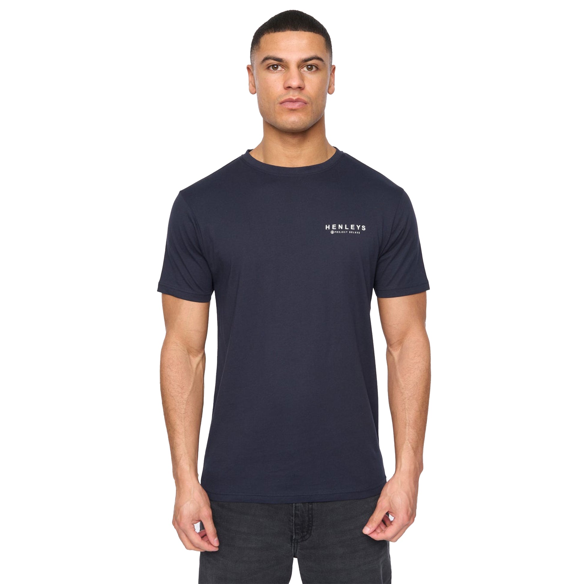 Multicoloured - Back - Henleys Mens Henycore T-Shirt (Pack of 5)