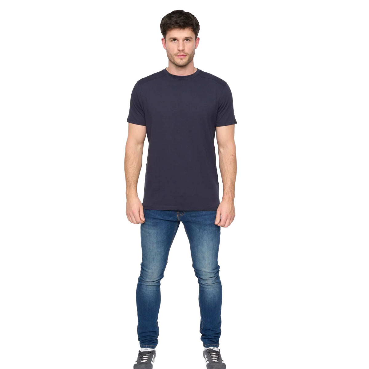 Navy - Side - Duck and Cover Mens Lifemere T-Shirt