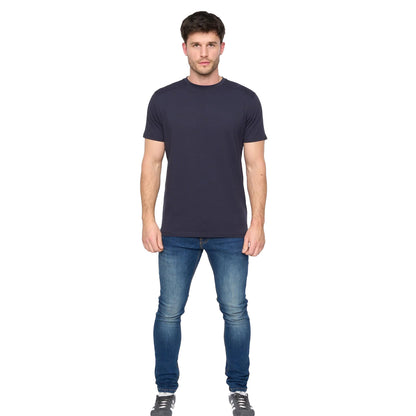 Navy - Side - Duck and Cover Mens Lifemere T-Shirt