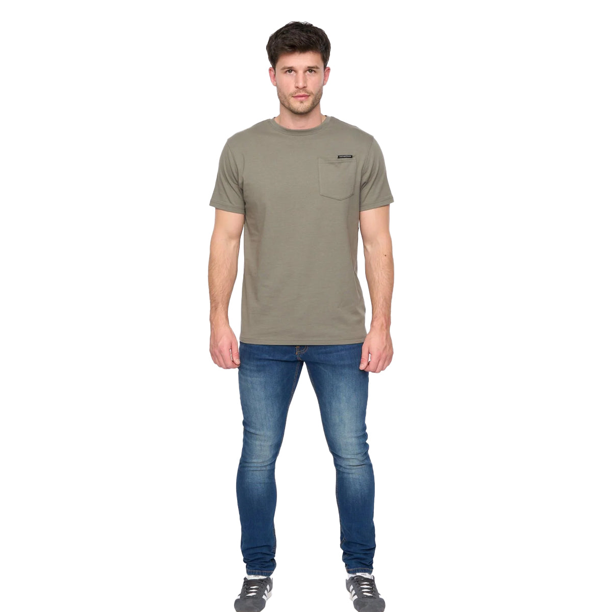 Green Slate - Side - Duck and Cover Mens Treymere T-Shirt