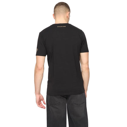 Black - Back - Crosshatch Mens Wenfore T-Shirt