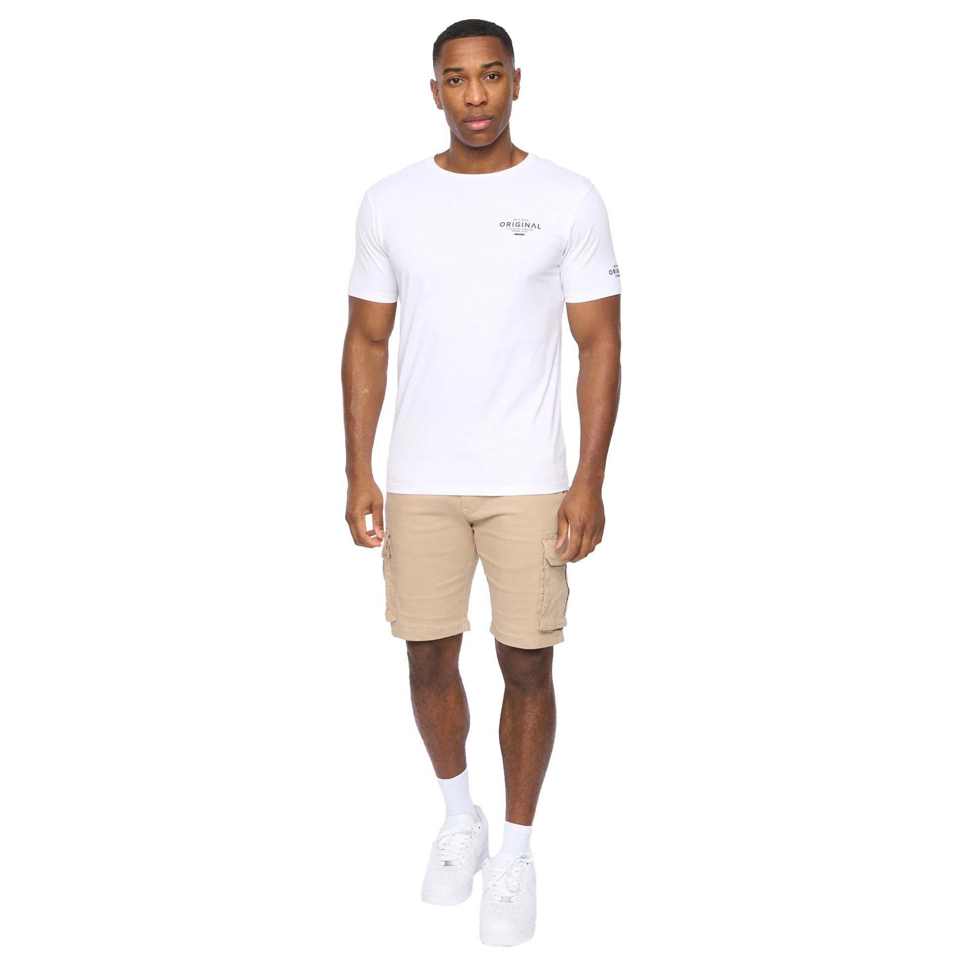 White - Side - Crosshatch Mens Summevibe T-Shirt